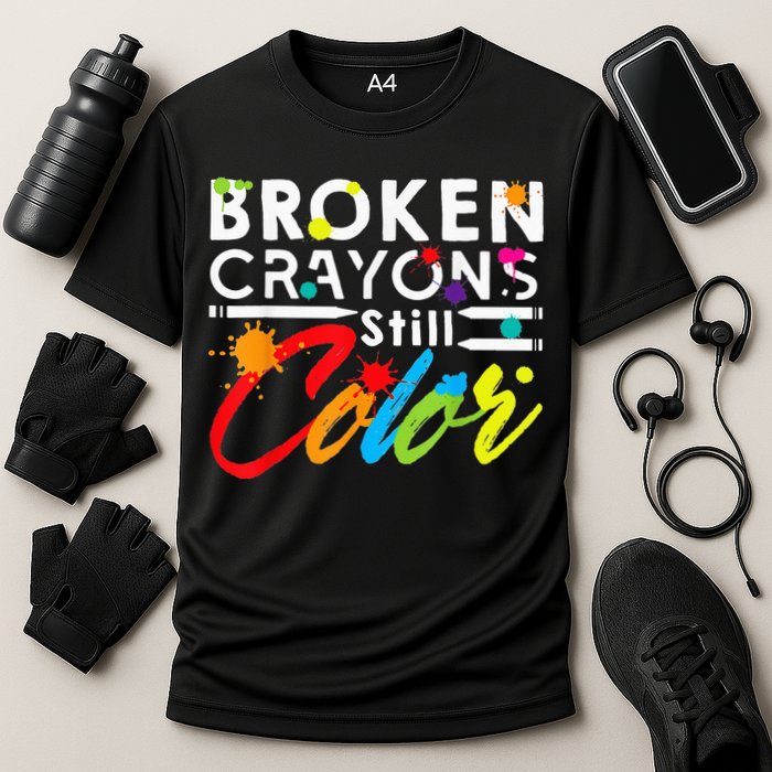 Broken Crayons Still Color Mental Health Awareness Performance Shirt