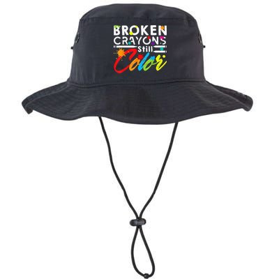 Broken Crayons Still Color Mental Health Awareness Bucket Hat