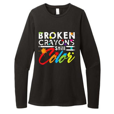 Broken Crayons Still Color Mental Health Awareness Womens CVC Long Sleeve Shirt