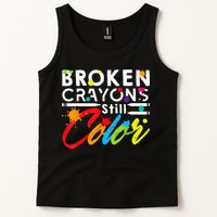 Broken Crayons Still Color Mental Health Awareness Tank Top
