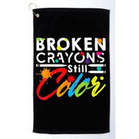 Broken Crayons Still Color Mental Health Awareness Golf Towel