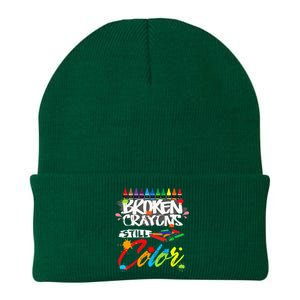 Broken Crayons Still Color Mental Health Awareness Knit Cap Winter Beanie