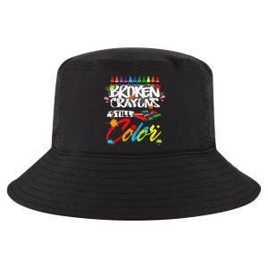 Broken Crayons Still Color Mental Health Awareness Cool Comfort Performance Bucket Hat