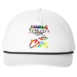 Broken Crayons Still Color Mental Health Awareness Snapback Five-Panel Rope Hat