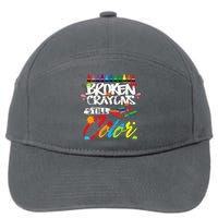 Broken Crayons Still Color Mental Health Awareness 7-Panel Snapback Hat