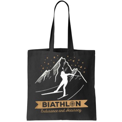 Biathlon CrossCountry Skiing Biathlete Shooting Tote Bag