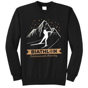 Biathlon CrossCountry Skiing Biathlete Shooting Tall Sweatshirt