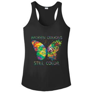 Broken Crayons Still Colors Tal Health Awareness Great Gift Ladies PosiCharge Competitor Racerback Tank