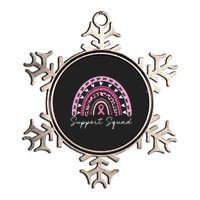 Breast Cancer Support Squad Breast Cancer Awareness Metallic Star Ornament