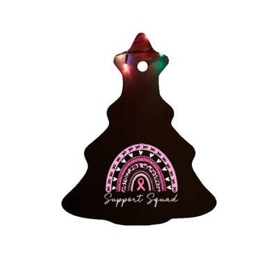 Breast Cancer Support Squad Breast Cancer Awareness Ceramic Tree Ornament