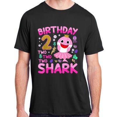 Baby Cute Shark 2nd Birthday Boy Girl 2 Year Old Gifts Adult ChromaSoft Performance T-Shirt