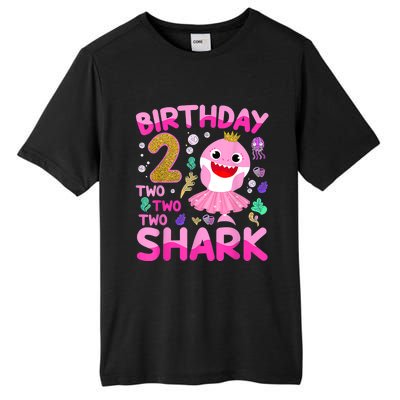 Baby Cute Shark 2nd Birthday Boy Girl 2 Year Old Gifts Tall Fusion ChromaSoft Performance T-Shirt