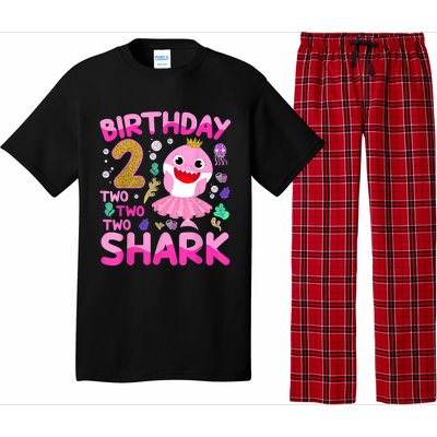 Baby Cute Shark 2nd Birthday Boy Girl 2 Year Old Gifts Pajama Set