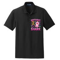 Baby Cute Shark 2nd Birthday Boy Girl 2 Year Old Gifts Dry Zone Grid Polo