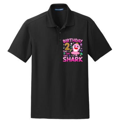 Baby Cute Shark 2nd Birthday Boy Girl 2 Year Old Gifts Dry Zone Grid Polo