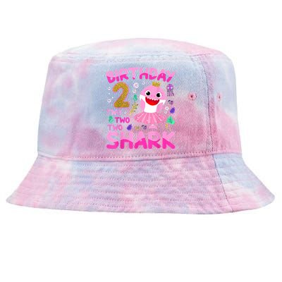 Baby Cute Shark 2nd Birthday Boy Girl 2 Year Old Gifts Tie-Dyed Bucket Hat