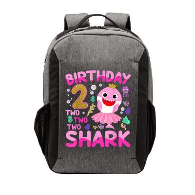 Baby Cute Shark 2nd Birthday Boy Girl 2 Year Old Gifts Vector Backpack
