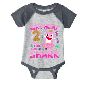 Baby Cute Shark 2nd Birthday Boy Girl 2 Year Old Gifts Infant Baby Jersey Bodysuit