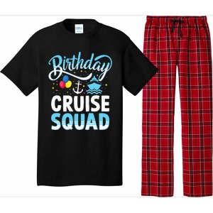 Birthday Cruise Squad Cruising Vacation Funny Crew Pajama Set