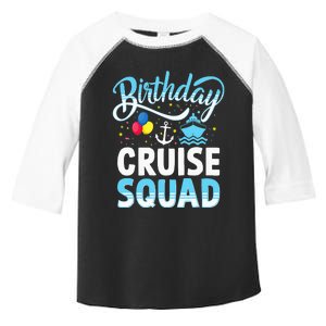 Birthday Cruise Squad Cruising Vacation Funny Crew Toddler Fine Jersey T-Shirt