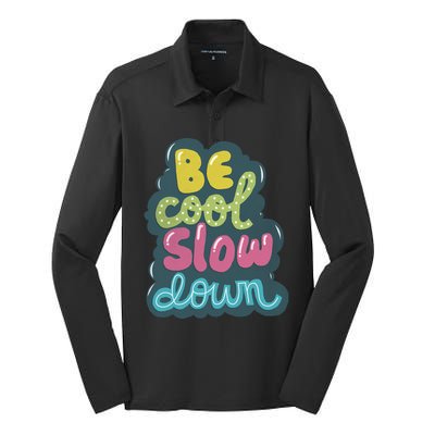 Be Cool Slow Down Silk Touch Performance Long Sleeve Polo