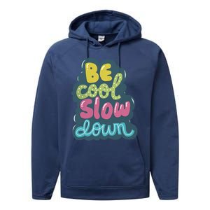 Be Cool Slow Down Performance Fleece Hoodie