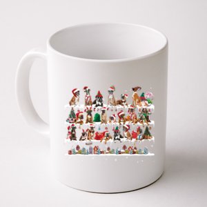 Boxer Christmas Snow Layers Santa Dog Ugly Xmas Funny Gift Coffee Mug