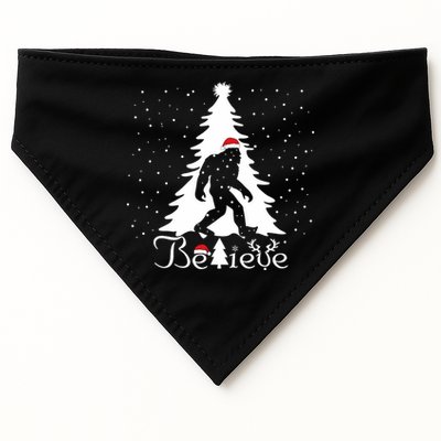 Believe Christmas Santa Bigfoot Hat Xmas Pj Costume USA-Made Doggie Bandana