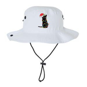 Black Cat Santa Tangled Up In Christmas Lights Gift Legacy Cool Fit Booney Bucket Hat