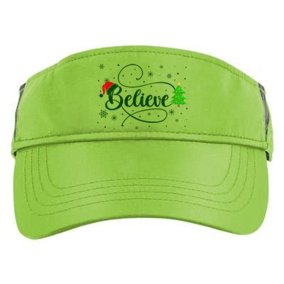 Believe Christmas Santa Holiday Adult Drive Performance Visor