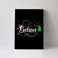 Believe Christmas Santa Holiday Canvas