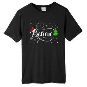 Believe Christmas Santa Holiday Tall Fusion ChromaSoft Performance T-Shirt