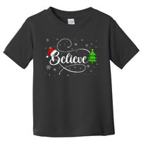 Believe Christmas Santa Holiday Toddler T-Shirt