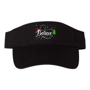 Believe Christmas Santa Holiday Valucap Bio-Washed Visor