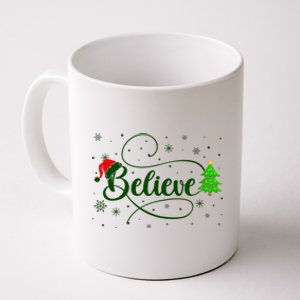 Believe Christmas Santa Holiday Coffee Mug