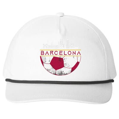 Barcelona City Skyline Soccer Sports Fans Cool Snapback Five-Panel Rope Hat