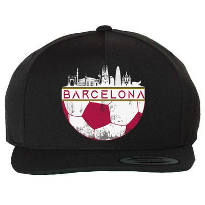 Barcelona City Skyline Soccer Sports Fans Cool Wool Snapback Cap