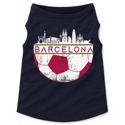 Barcelona City Skyline Soccer Sports Fans Cool Doggie Tank