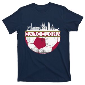 Barcelona City Skyline Soccer Sports Fans Cool T-Shirt