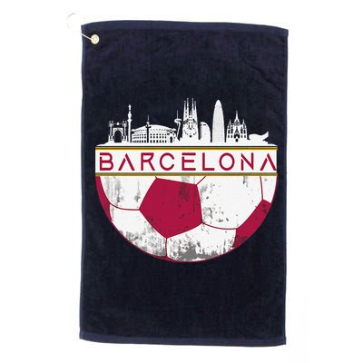Barcelona City Skyline Soccer Sports Fans Cool Golf Towel