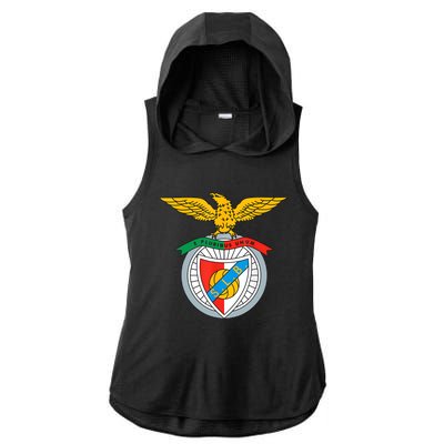 Benfica Club Supporter Fan Portugal Portuguese Ladies PosiCharge Tri-Blend Wicking Draft Hoodie Tank