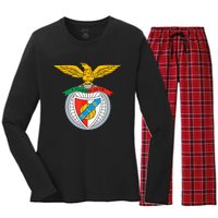 Benfica Club Supporter Fan Portugal Portuguese Women's Long Sleeve Flannel Pajama Set 