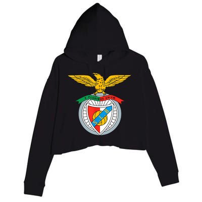 Benfica Club Supporter Fan Portugal Portuguese Crop Fleece Hoodie