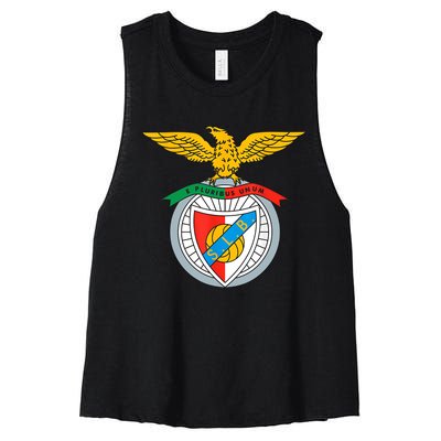 Benfica Club Supporter Fan Portugal Portuguese Women's Racerback Cropped Tank