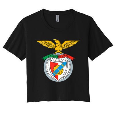 Benfica Club Supporter Fan Portugal Portuguese Women's Crop Top Tee