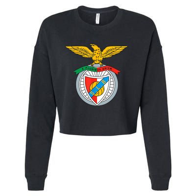 Benfica Club Supporter Fan Portugal Portuguese Cropped Pullover Crew