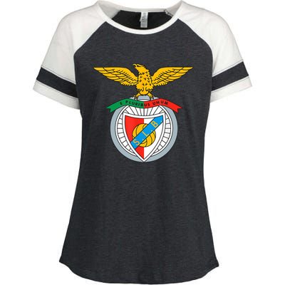 Benfica Club Supporter Fan Portugal Portuguese Enza Ladies Jersey Colorblock Tee