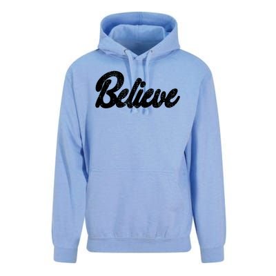 Believe Christmas Santa Holiday Vintage Retro Unisex Surf Hoodie