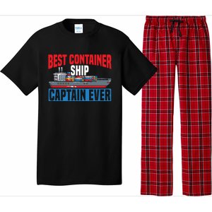 Best Container Ship Captain Ever Maritime Cargo Ship Gift Pajama Set