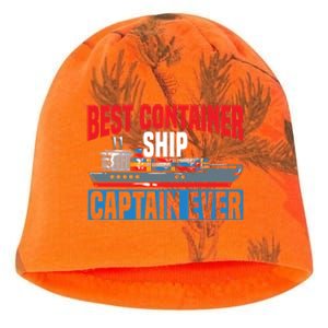 Best Container Ship Captain Ever Maritime Cargo Ship Gift Kati - Camo Knit Beanie